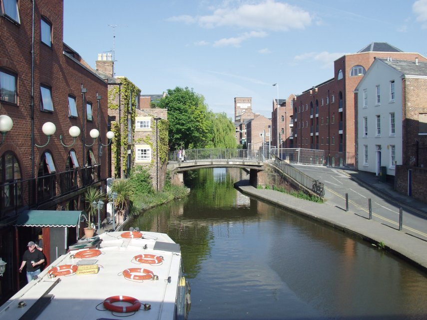 View of Shropshire Union Canal, Chester, Cheshire, Great Britain