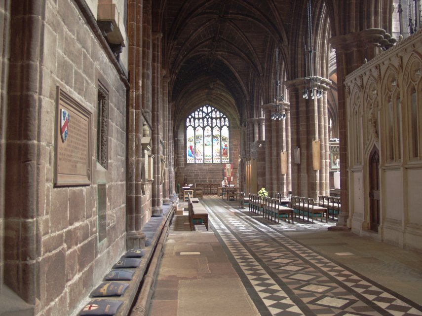 View of the North Aisle, Chester Cathedral, Chester