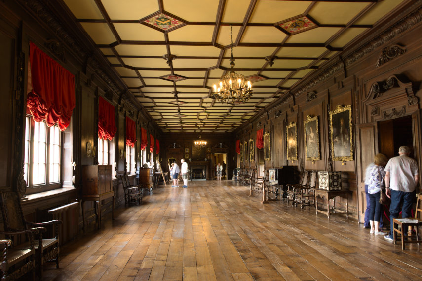 Gallery, Chirk Castle, Chirk, Denbighshire, Wales, Great Britain