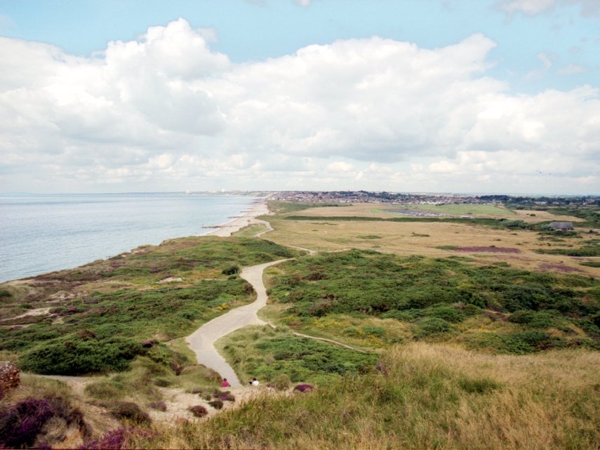 Bournemouth from Warren Hill, New Forest, Hampshire, England, Great Britain