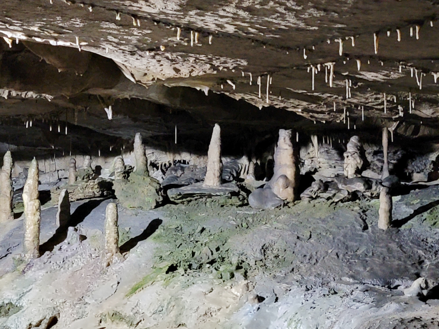 The 'canal like' main stream passage, Ingleborough Cave, Clapham, Yorkshire, England, Great Britain