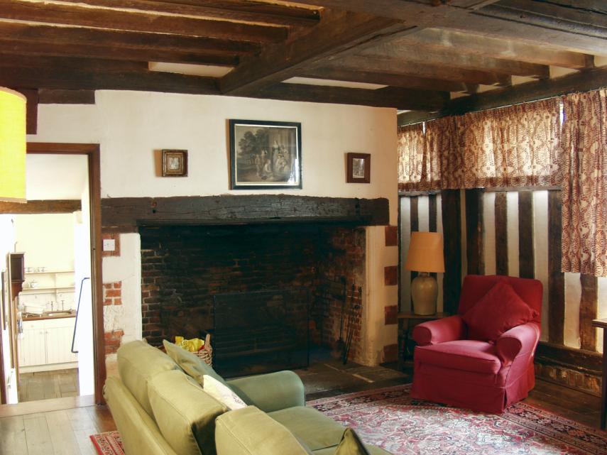 The Sitting Room, Peake's House, Dutch Quarter, Colchester, Essex, England, Great Britain