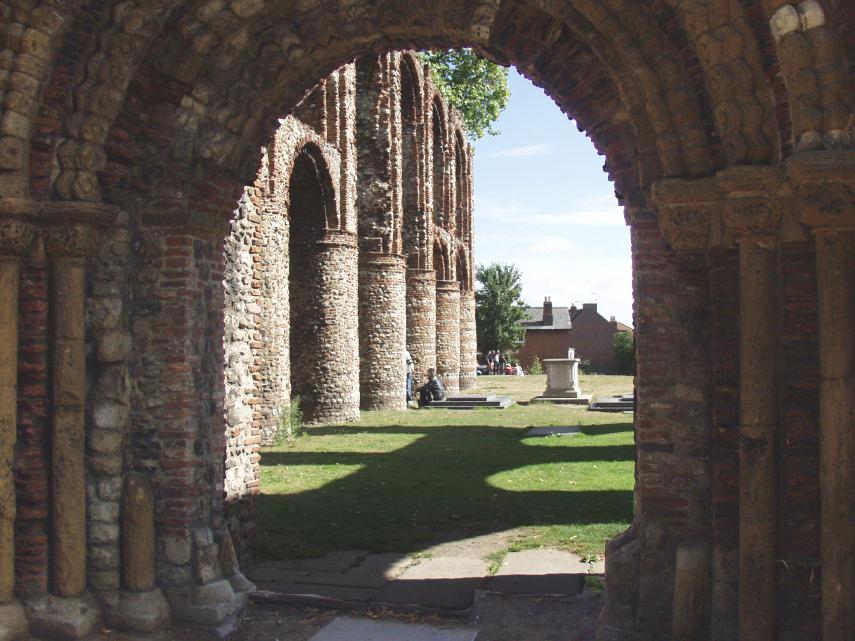 The Main Entrance, St. Botolph's Priory, Colchester, Essex, England, Great Britain