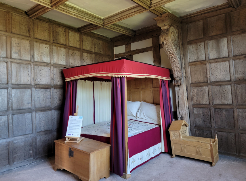 A Bedroom, Little Moreton Hall, Congleton, Cheshire, Great Britain