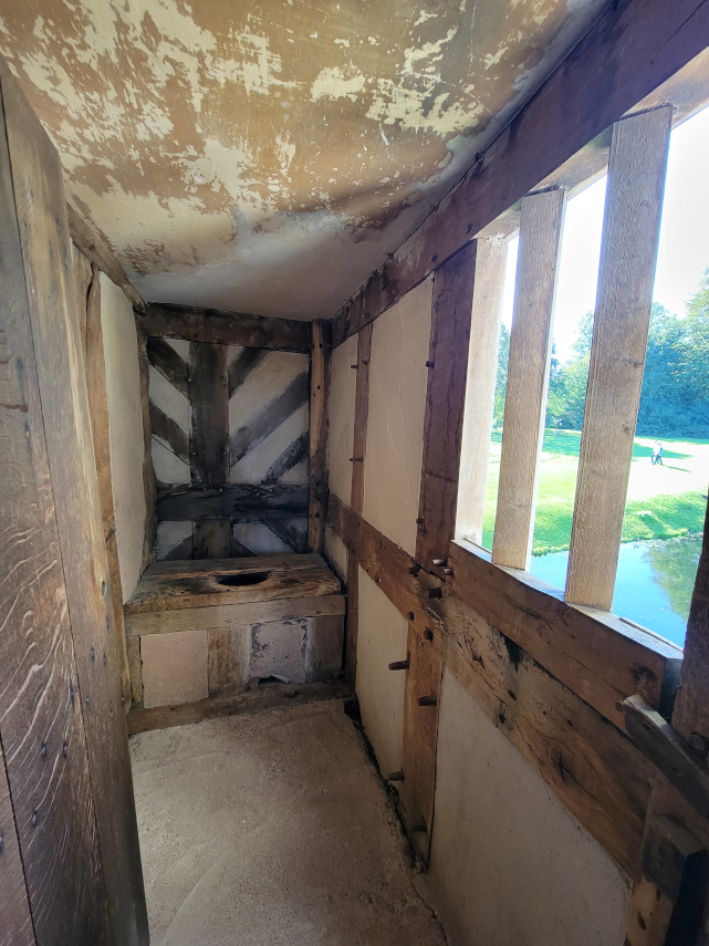 A Privy or Garderobe, Little Moreton Hall, Congleton, Cheshire, Great Britain