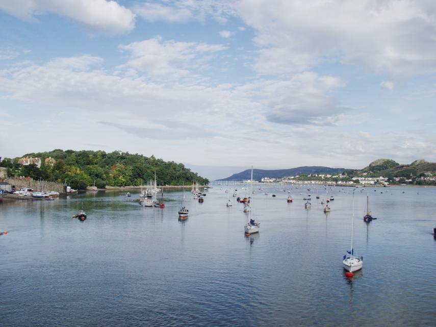 The River Conwy, Conwy, Caernarfonshire, Wales, Great Britain