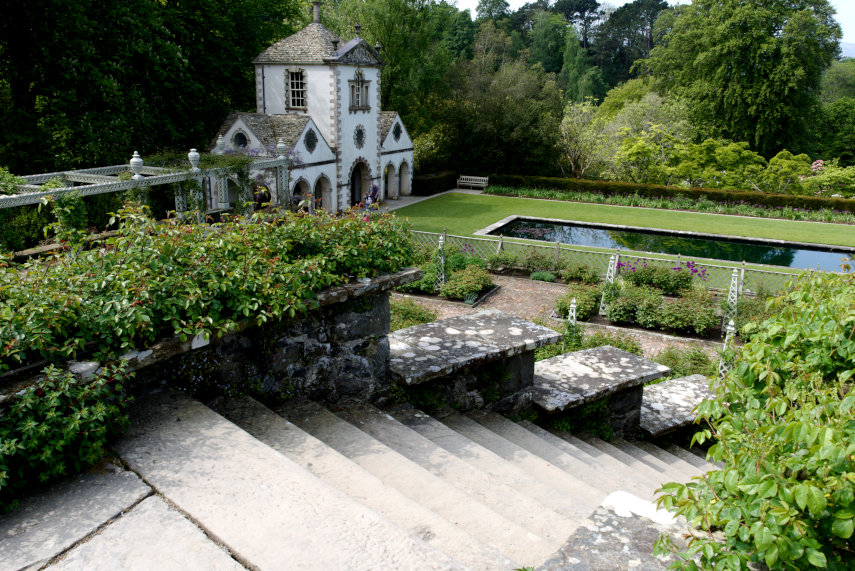 The Lily Pond, Bodnant Gardens, Denbighshire, Wales, Great Britain