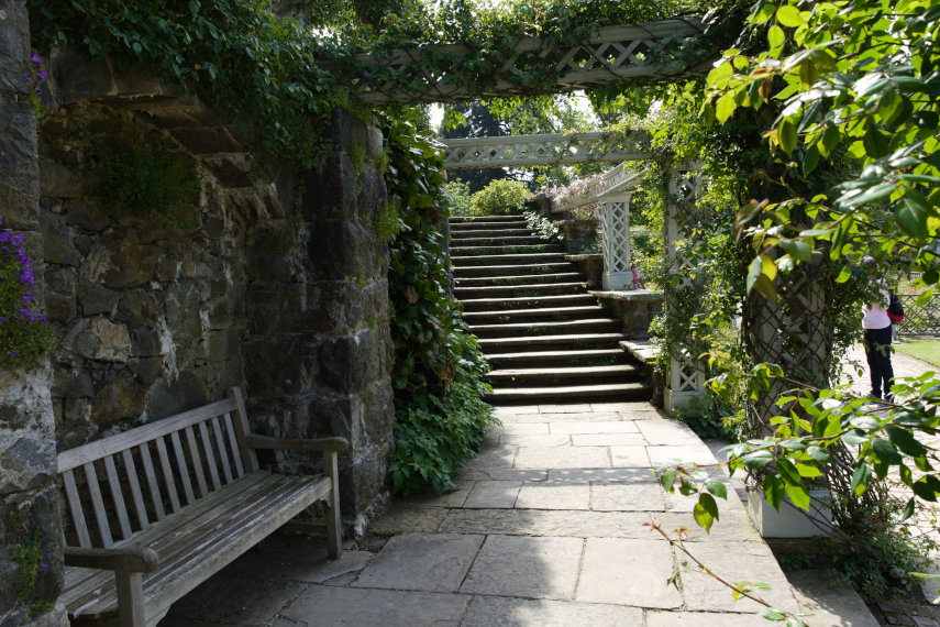 The Lily Pond, Bodnant Gardens, Denbighshire, Wales, Great Britain