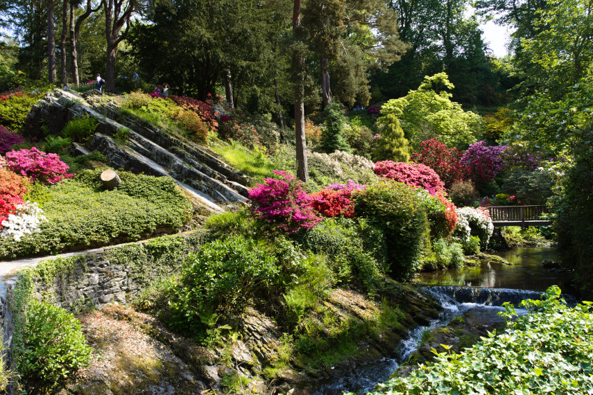 The Old Mill, Bodnant Gardens, Denbighshire, Wales, Great Britain