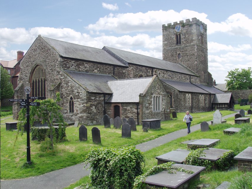 St. Mary's Church, Conwy, Caernarfonshire, Wales, Great Britain