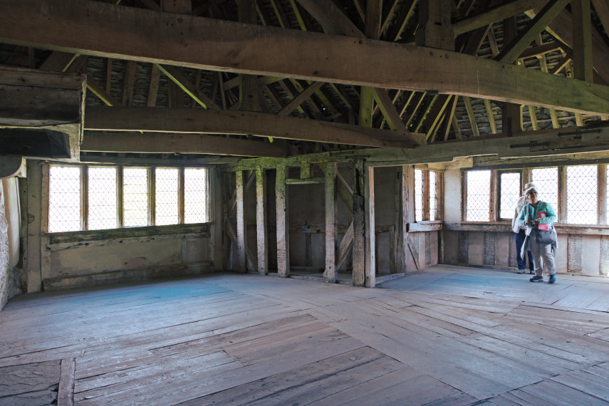 Top floor, North Tower, Stokesay Castle, Shropshire, Great Britain
