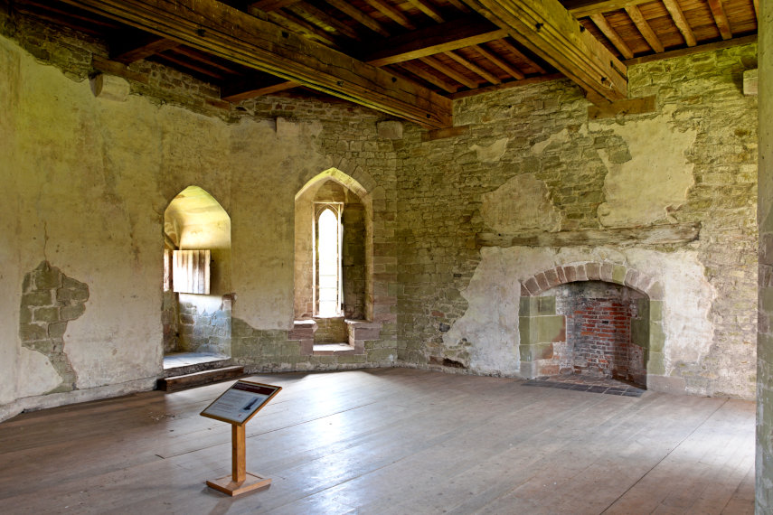 South Tower Interior, Stokesay Castle, Craven Arms, Shropshire, Great Britain