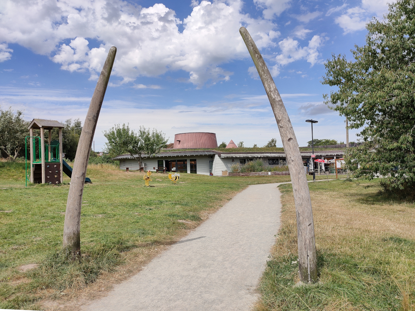 View of the Shropshire Hills Discovery Centre, Shropshire, Great Britain