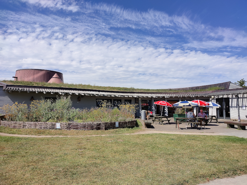 View of the ourside eating area, Shropshire, Great Britain