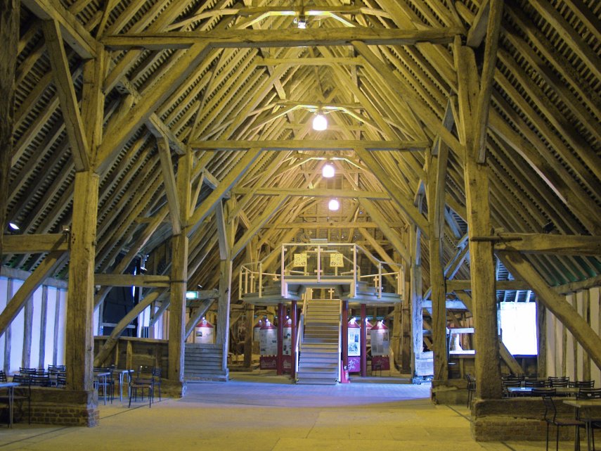 The Interior of Wheat Barn, Cressing Temple Barns, Braintree, Essex, England, Great Britain