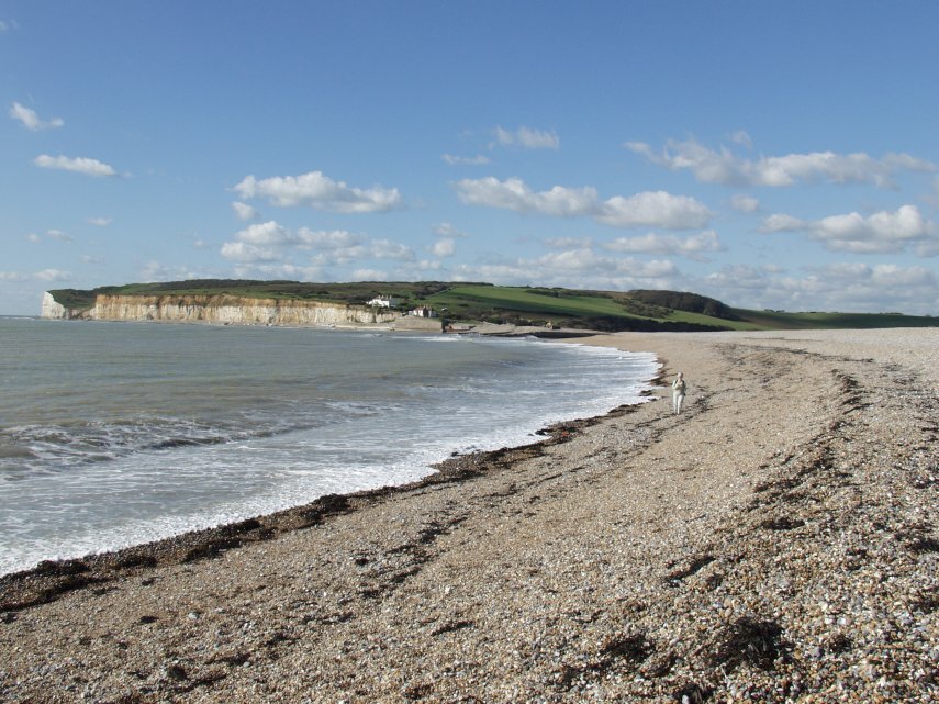 The Beach, Cuckmere Haven, Sussex, England, Great Britain