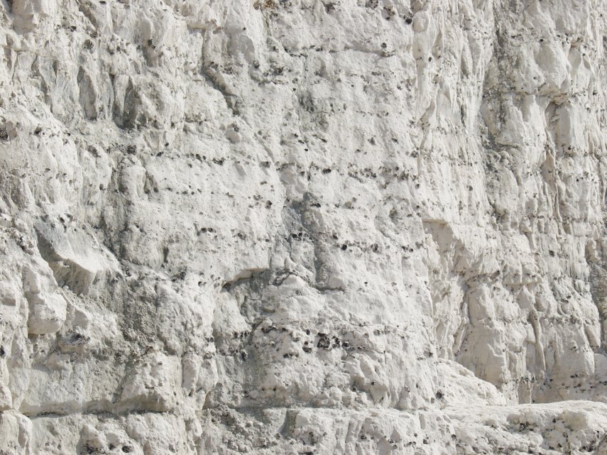 Close up of the Seven Sisters Chalk Cliffs, Sussex, England, Great Britain