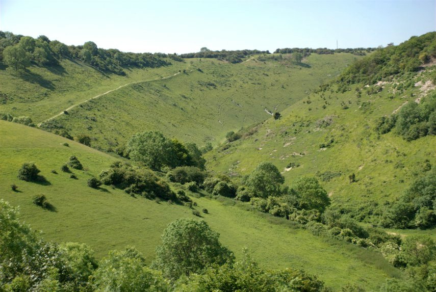 The Lower End of the Devil's Dyke, Sussex, England, Great Britain