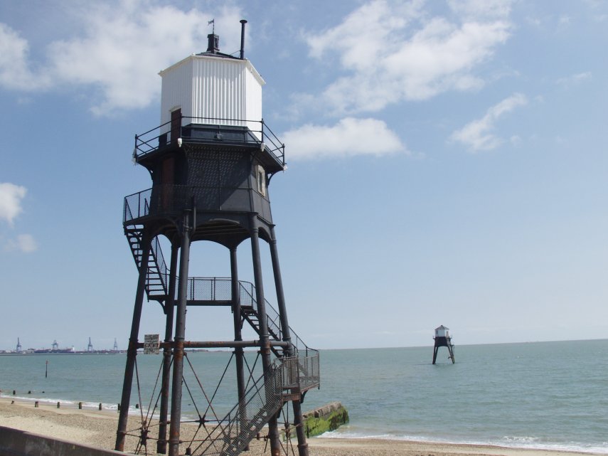 The Two Lighthouses, Dovercourt, Essex, England, Great Britain