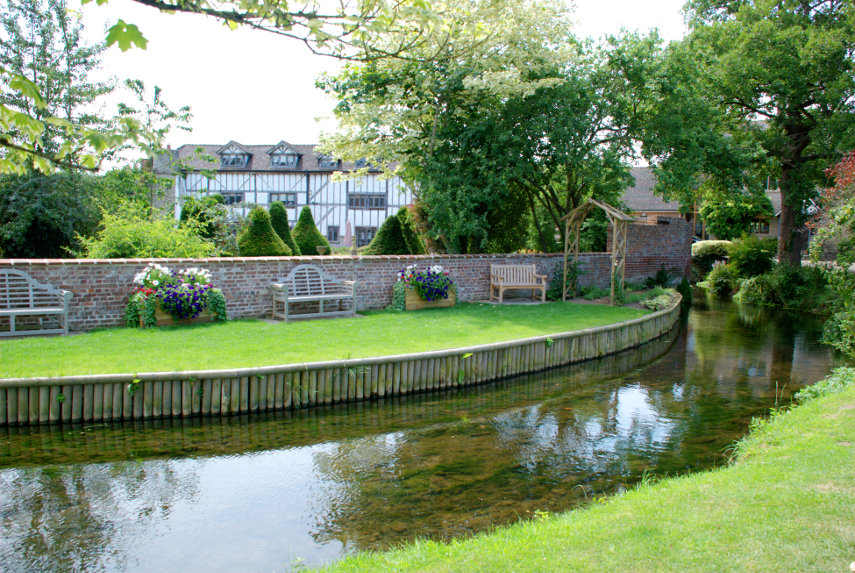 The Mill Stream, Eardisland, Herefordshire, England, Great Britain