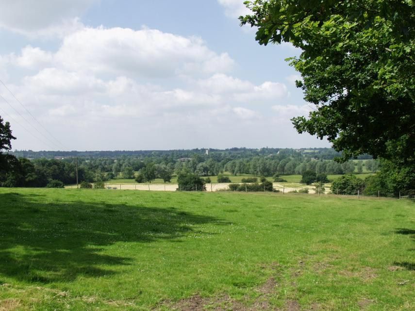 The view over Dedham Vale, East Bergholt, Suffolk, England, Great Britain