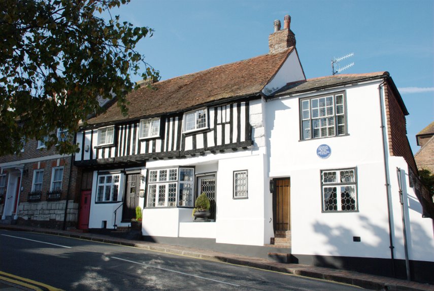 An Ancient Timber-Framed House, Eastbourne, Sussex, England, Great Britain