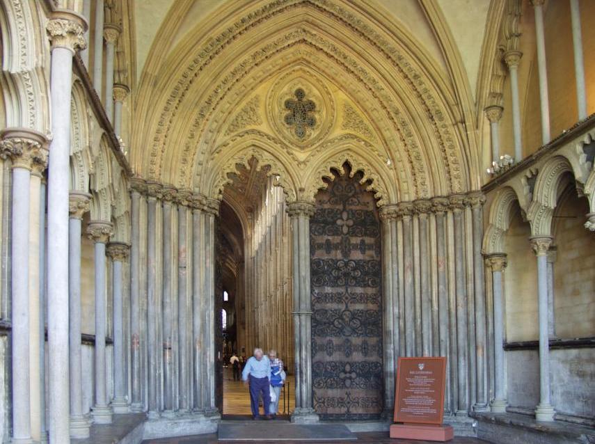 The 13th Century Galilee Porch, Ely Cathedral, Ely, Cambridgeshire, England, Great Britain