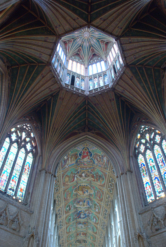 The Octagon and Lantern, Ely Cathedral, Ely, Cambridgeshire, England, Great Britain