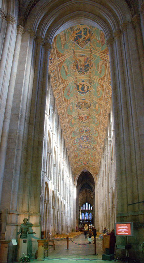 The Nave, Ely Cathedral, Ely, Cambridgeshire, England, Great Britain