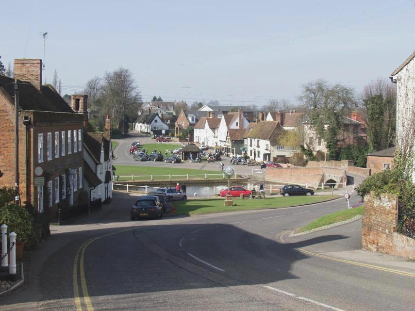 The view from Church Hill, Finchingfield, Essex, England, Great Britain