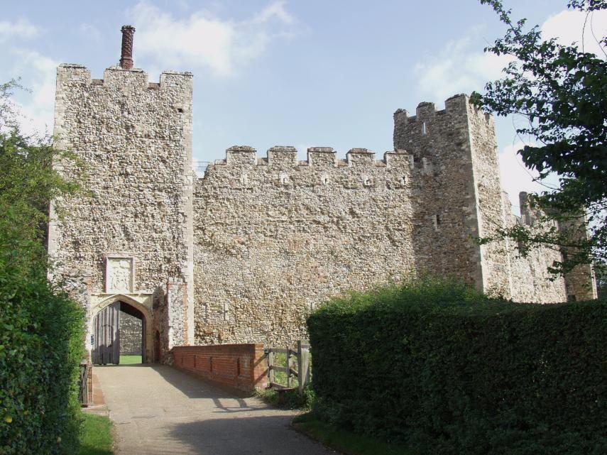 The Gatehouse, Framlingham Castle, Framlingham, Suffolk, England, Great Britain