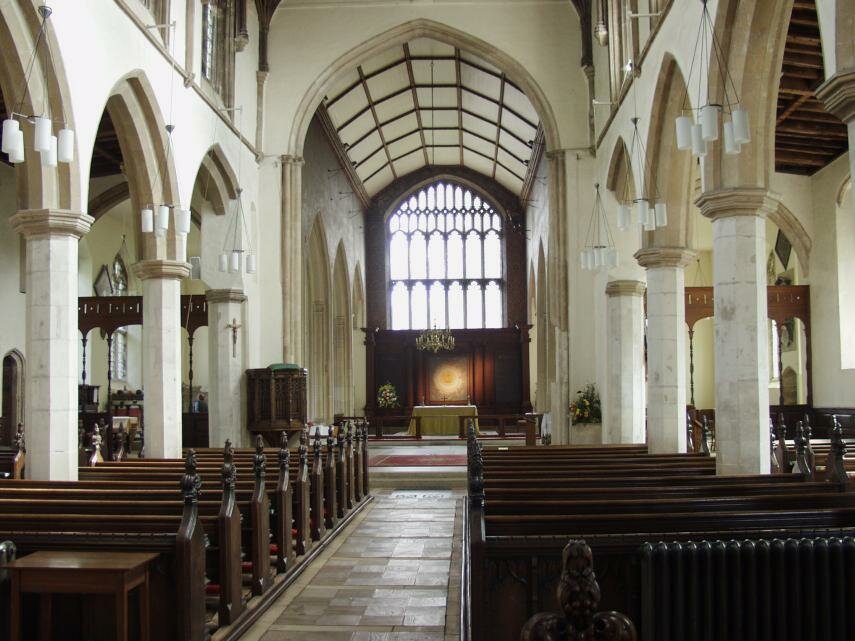 The Nave, St. Michael's Church, Framlingham, Suffolk, England, Great Britain