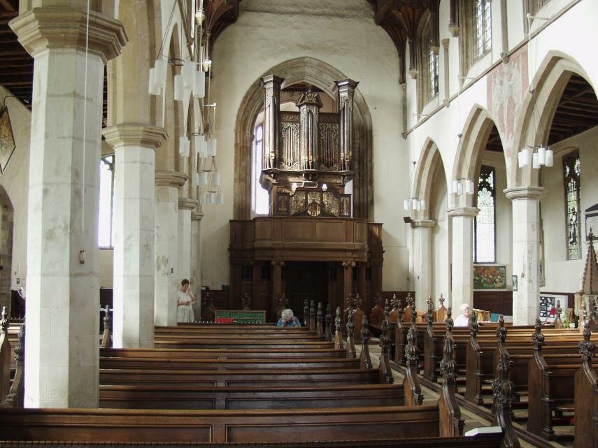 The Nave and the Thamar Organ, St. Michael's Church, Framlingham, Suffolk, England, Great Britain