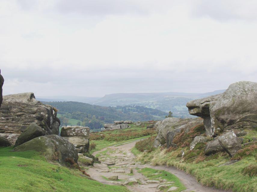 Froggatt Edge looking North, Derbyshire, England, Great Britain