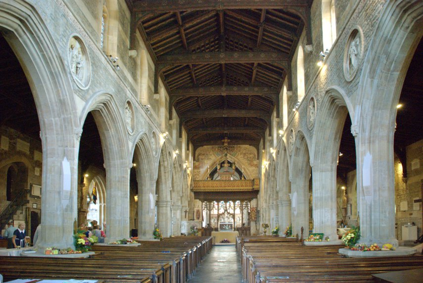 The Nave, St. John the Baptist Church, Frome, Somerset, England, Great Britain