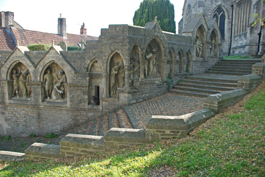 The Via Crucis, St. John the Baptist Church, Frome, Somerset, England, Great Britain