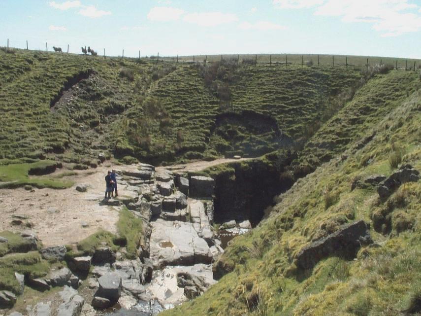 Photograph of Gaping Gill, Ingleborough, Yorkshire, England