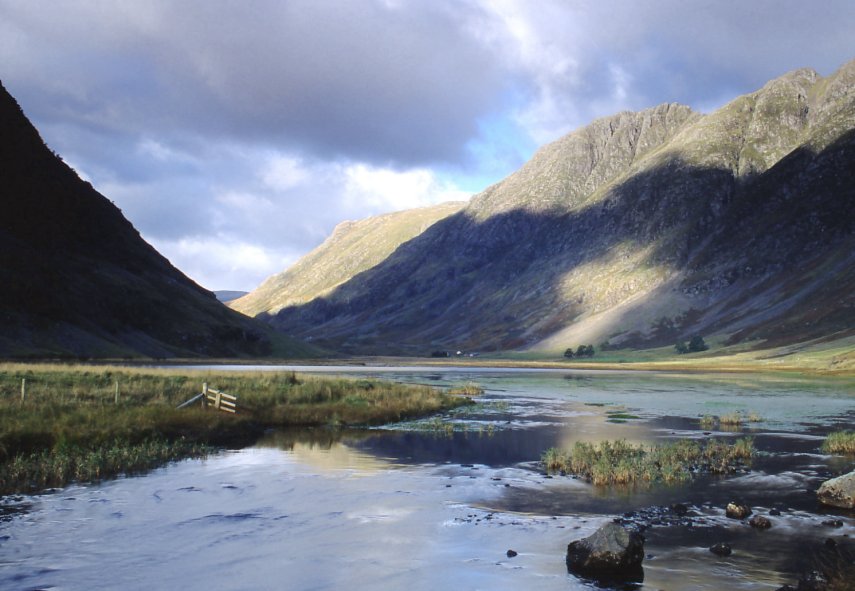 Scene looking into Glen Coe