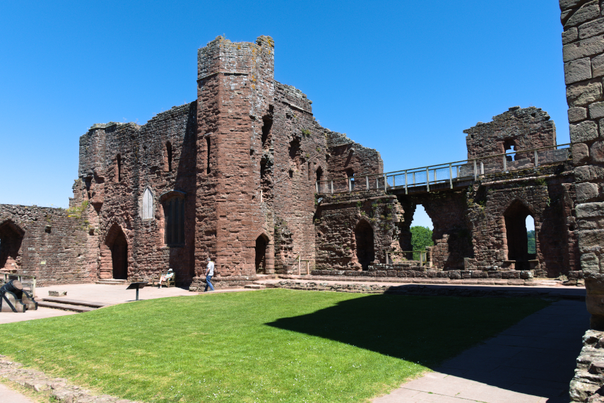 The Internal Courtyard, Goodrich Castle, Goodrich, Herefordshire.
