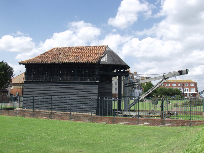 The Treadwheel Crane, Harwich, Essex, England, Great Britain