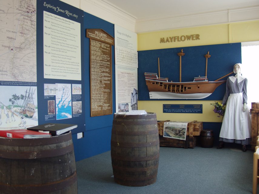 The Mayflower Exhibition, Ha'penny Pier, Harwich, Essex, England, Great Britain