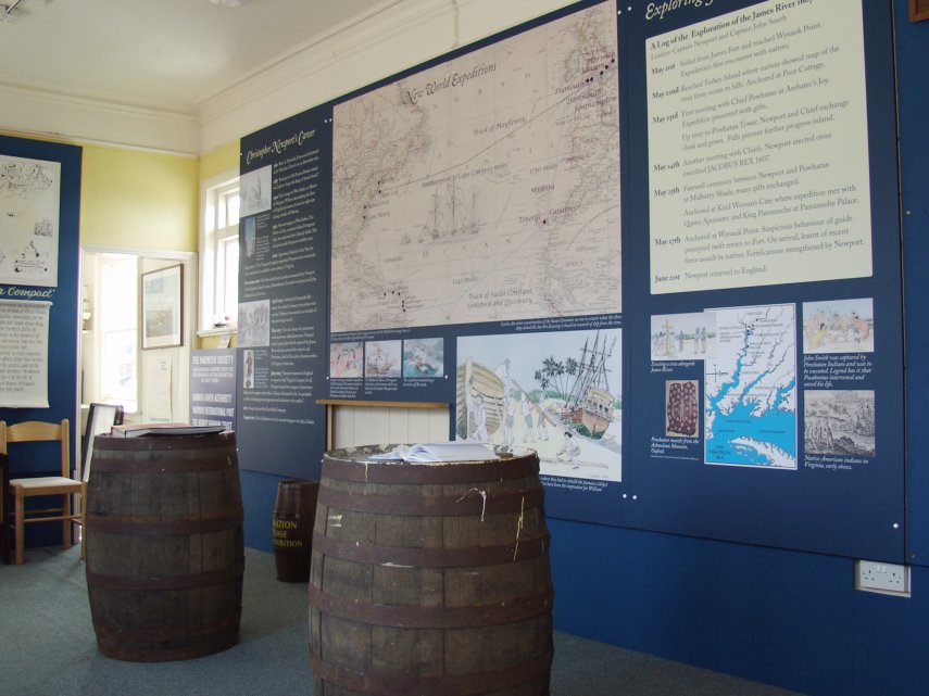 The Mayflower Exhibition, Ha'penny Pier, Harwich, Essex, England, Great Britain