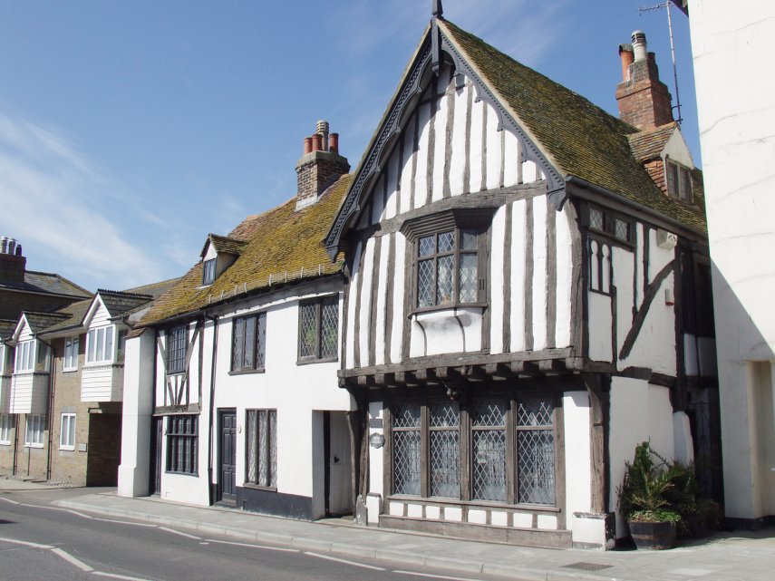 An Ancient Timber-Framed Building, Hastings, Sussex, England, Great Britain
