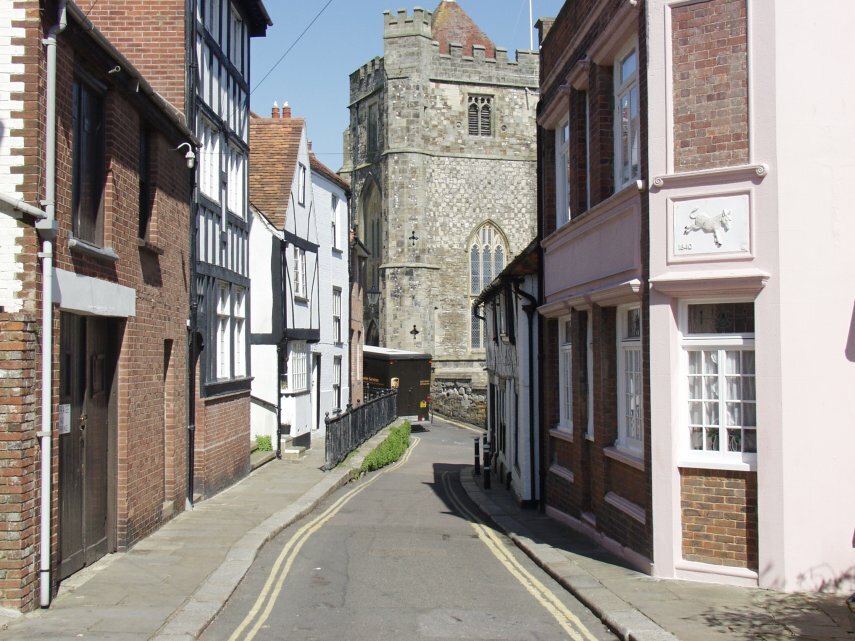 Hill Street, Old Town, Hastings, Sussex, England, Great Britain
