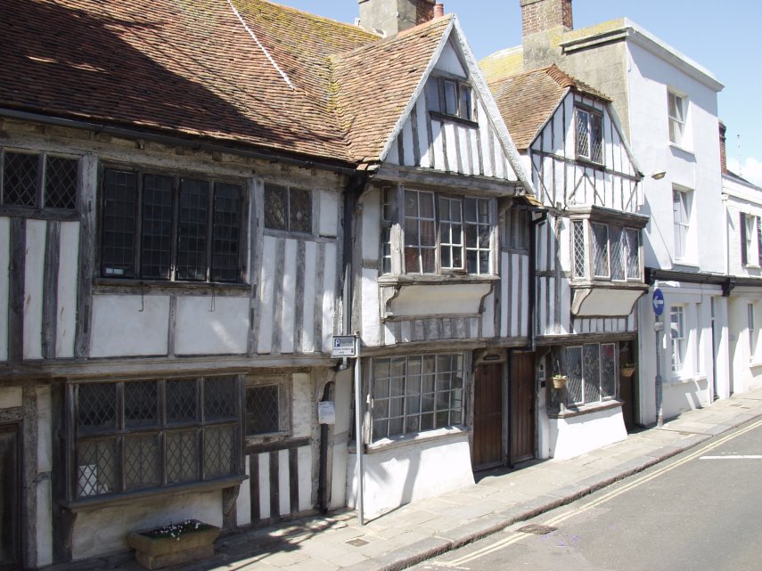 Ancient Houses, All Saints Street, Hastings, Sussex, England, Great Britain