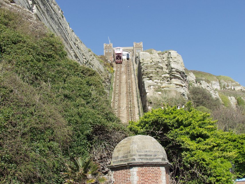 The Funicular Railway, East Hill, Hastings, Sussex, England, Great Britain