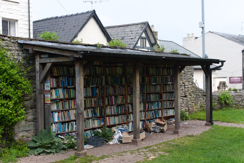 Books, Hay-on-Wye, Brecknockshire, Wales, Great Britain