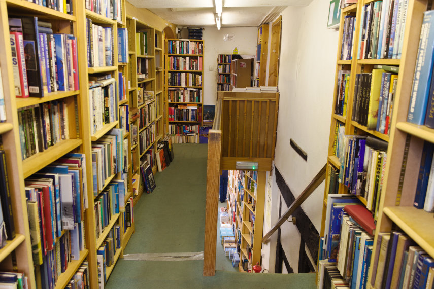 Bookshop 1 upstairs, Hay-on-Wye, Brecknockshire, Wales