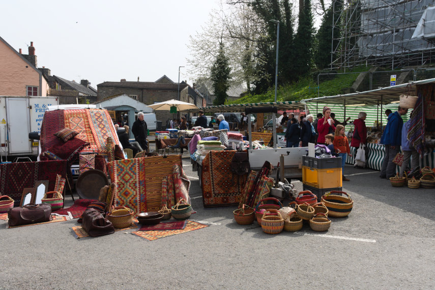 The Weekly Market, Hay-on-Wye, Brecknockshire, Wales, Great Britain