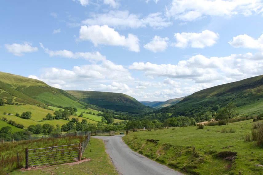 On Gospel Pass, Black Mountains, Brecknockshire